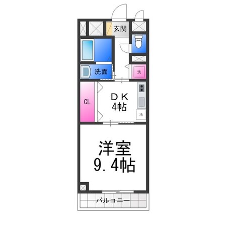 クリスタルなかもずの物件間取画像